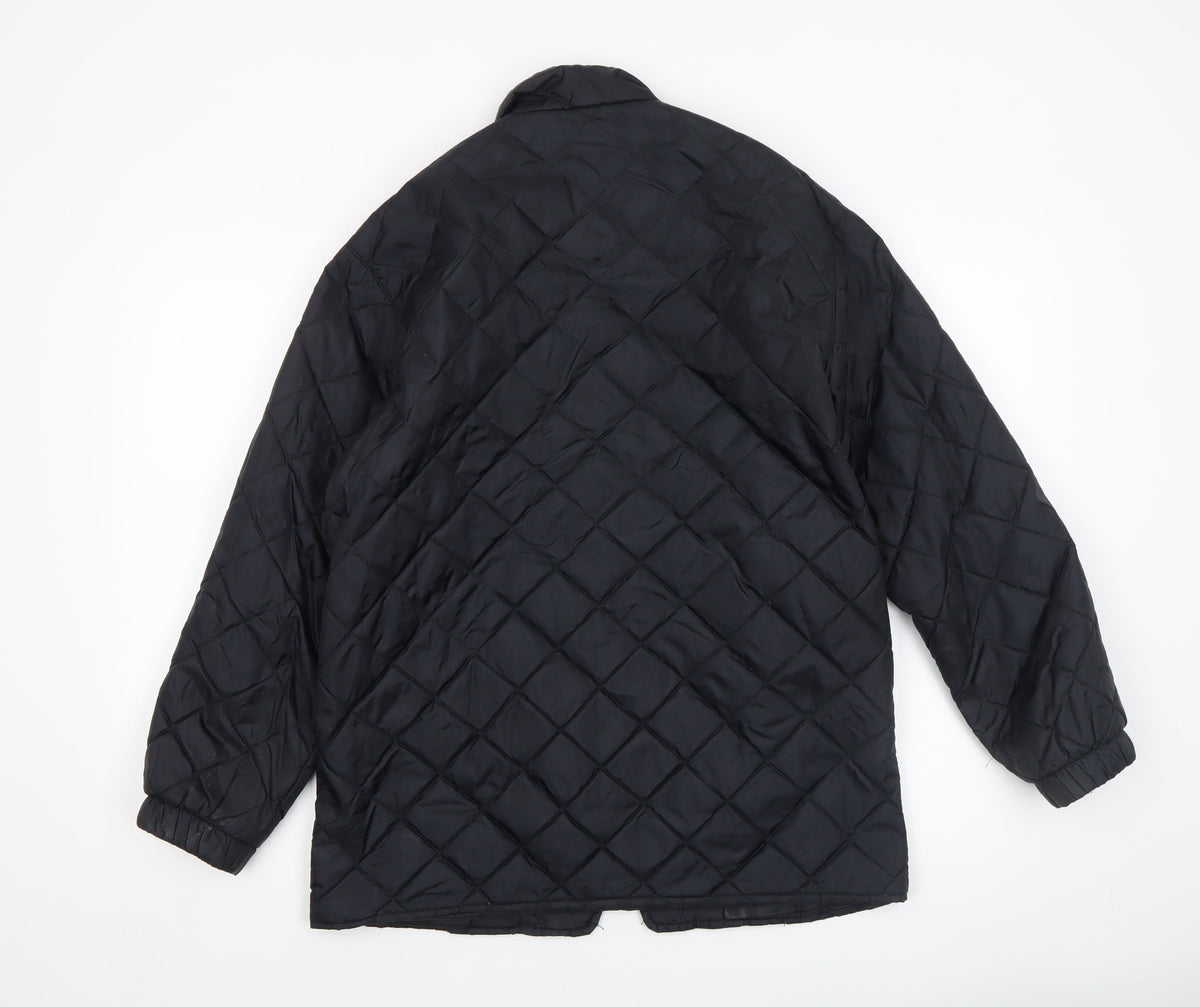 Mens UK Size S Hi-Tech Cloud Nine Black Quilted Coat