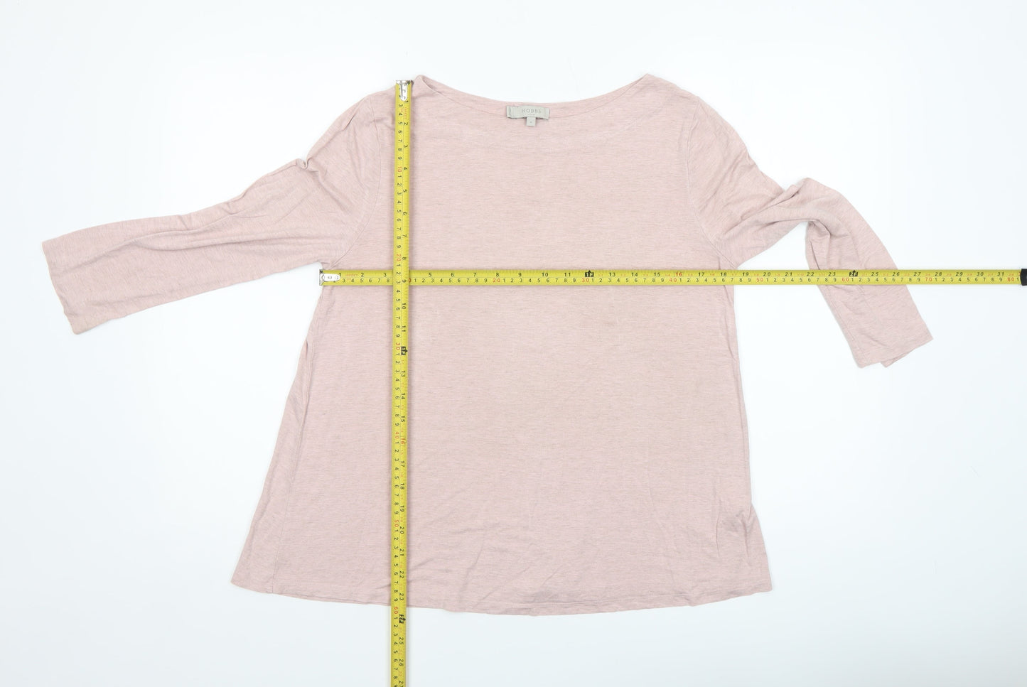 Womens UK Size M Hobbs Pink Basic T-Shirt