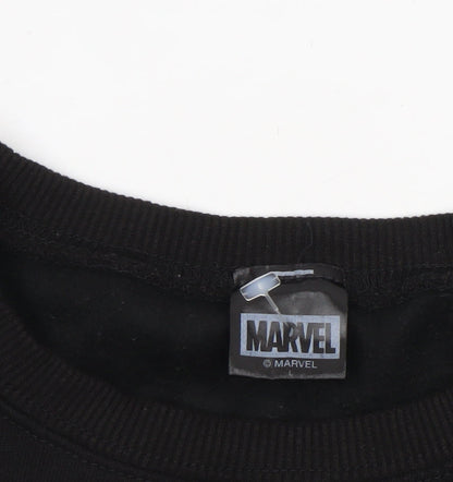 Mens UK Size L Marvel Black Pullover Sweatshirt