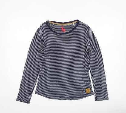 Womens UK Size 10 Joules Blue Basic T-Shirt