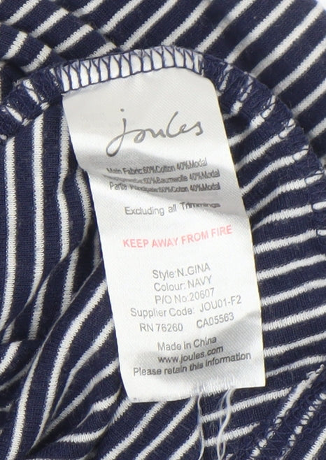 Womens UK Size 10 Joules Blue Basic T-Shirt