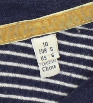 Womens UK Size 10 Joules Blue Basic T-Shirt