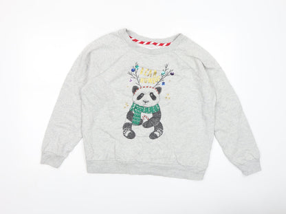 Womens UK Size M NEXT Grey Pullover Sweatshirt