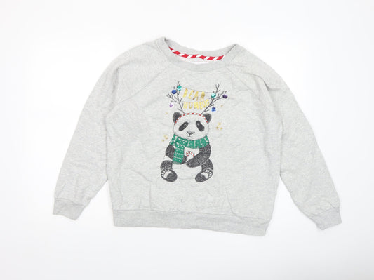 Womens UK Size M NEXT Grey Pullover Sweatshirt