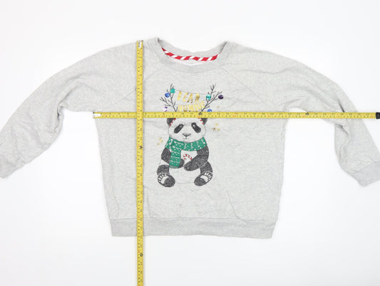 Womens UK Size M NEXT Grey Pullover Sweatshirt