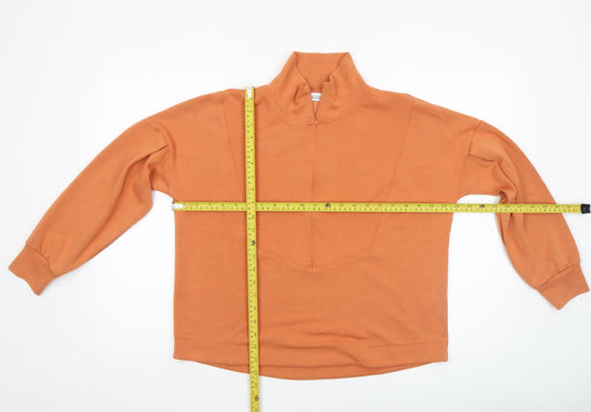 Womens UK Size XS Gallery Orange Pullover Sweatshirt