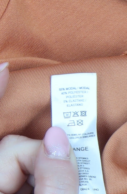 Womens UK Size XS Gallery Orange Pullover Sweatshirt
