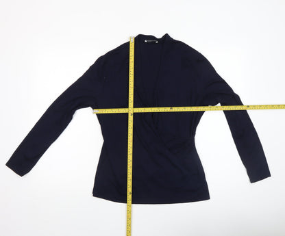 Womens UK Size S Windsmoor Blue Wrap Blouse