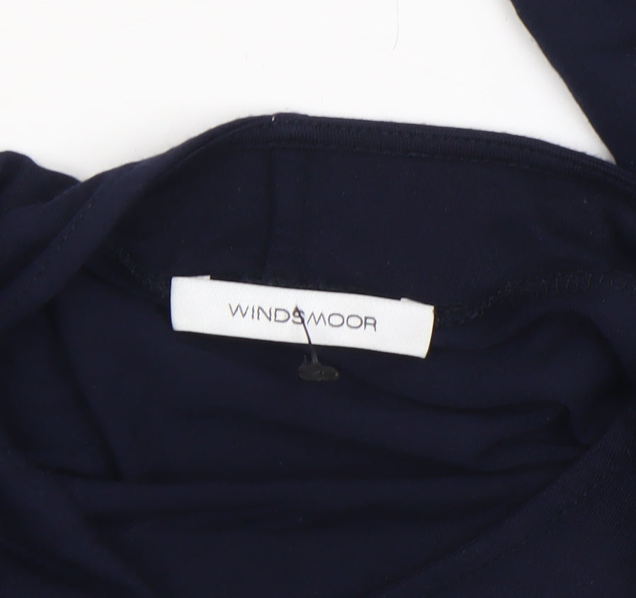 Womens UK Size S Windsmoor Blue Wrap Blouse