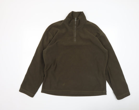 Mens UK Size XL Calvin Klein Jeans Brown Pullover Sweatshirt