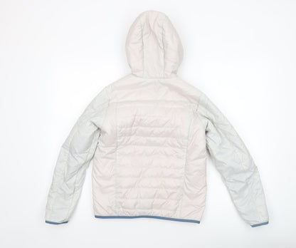 Girls UK Size 12 Years Quechua Ivory Puffer Jacket