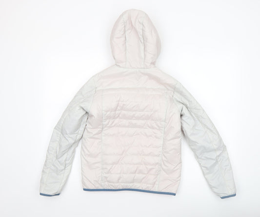 Girls UK Size 12 Years Quechua Ivory Puffer Jacket