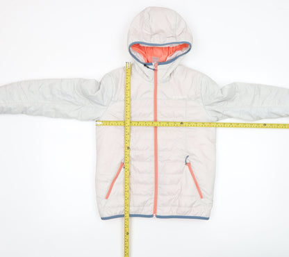 Girls UK Size 12 Years Quechua Ivory Puffer Jacket