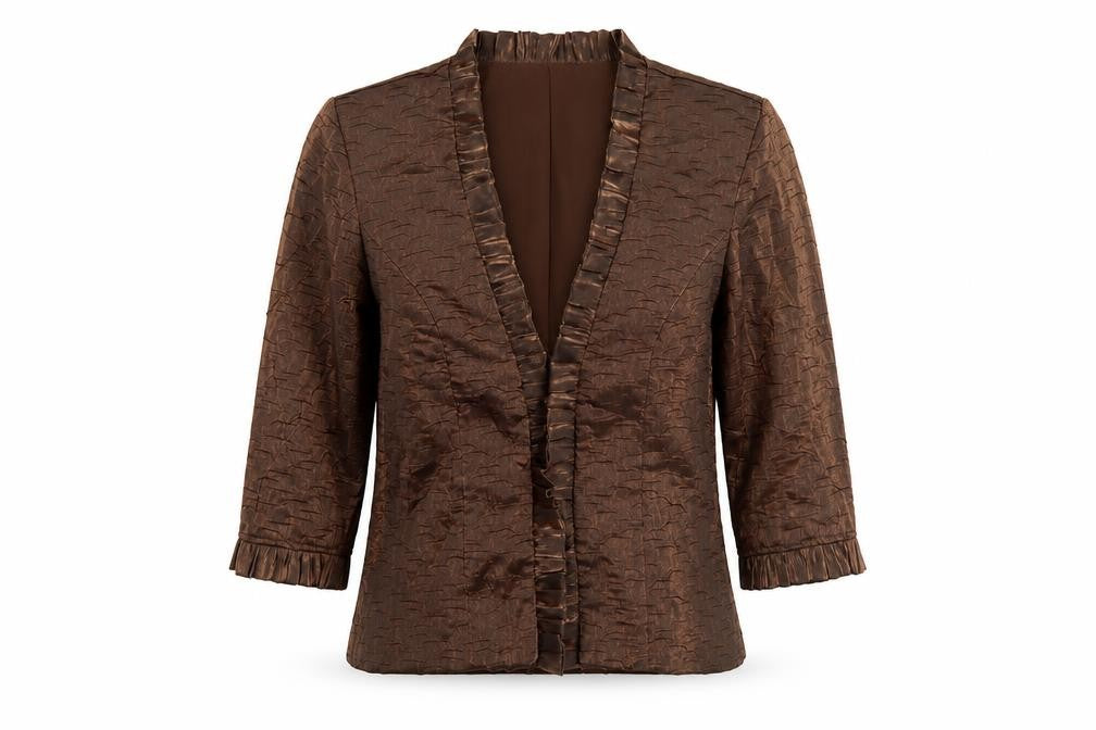 Womens UK Size 12 Oblique Petites Brown Suit Jacket