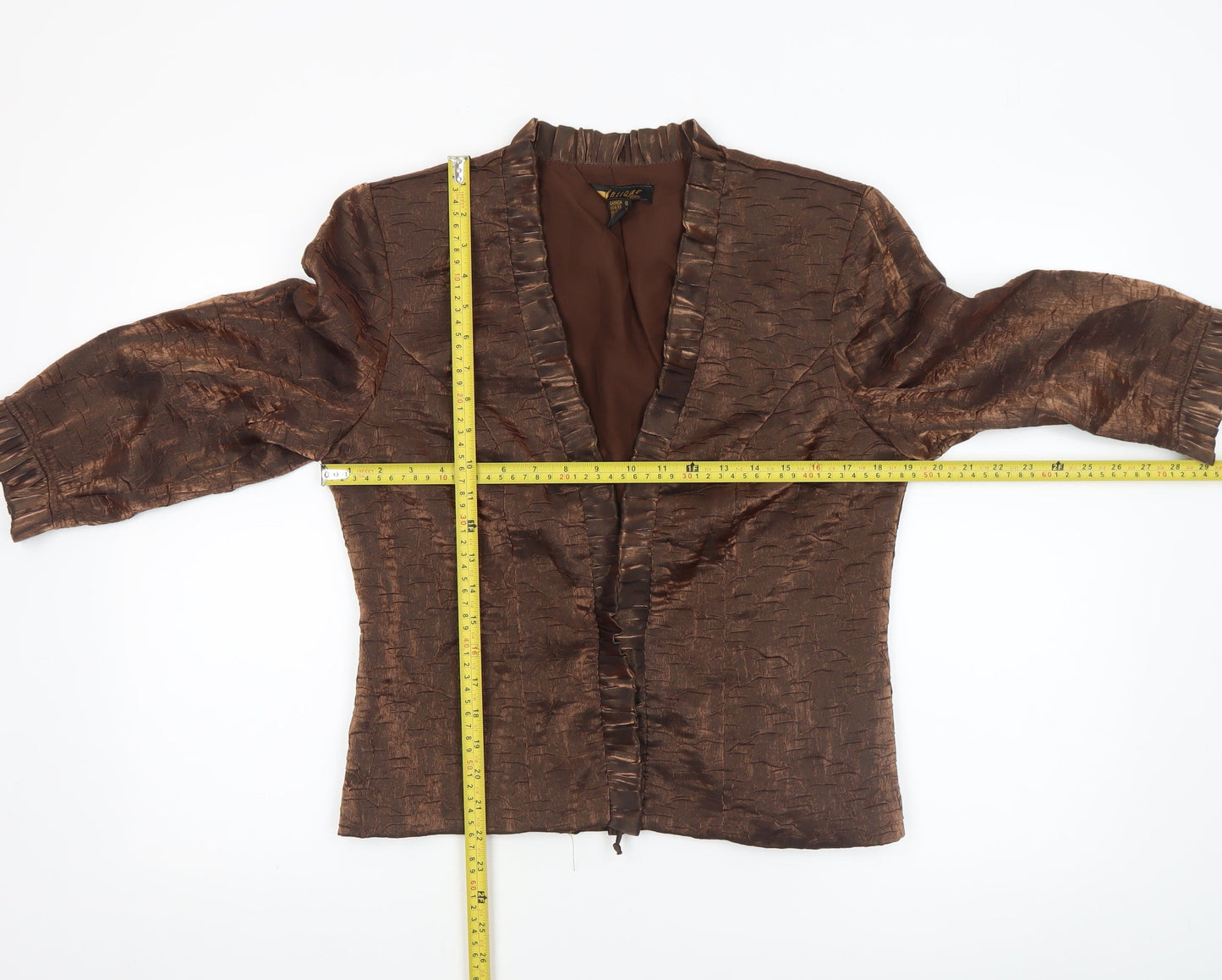 Womens UK Size 12 Oblique Petites Brown Suit Jacket