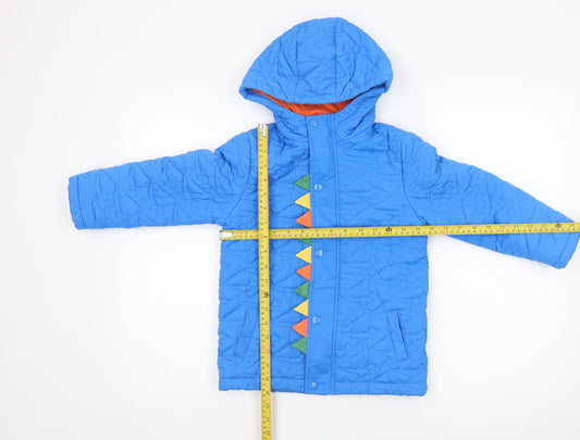 Boys UK Size 5-6 Years Mothercare Blue Puffer Jacket
