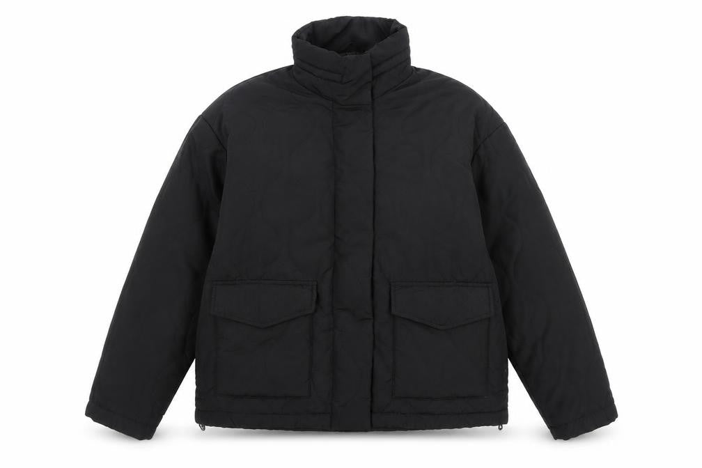 Womens UK Size 10 Nutmeg Black Puffer Jacket