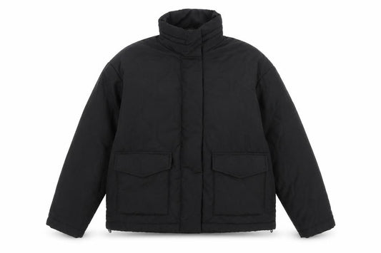 Womens UK Size 10 Nutmeg Black Puffer Jacket