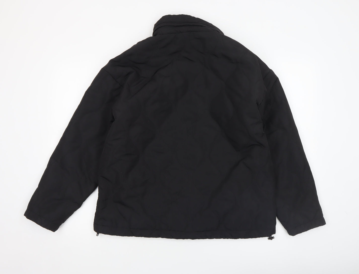 Nutmeg Womens Black Quilted Puffer Jacket Size 10