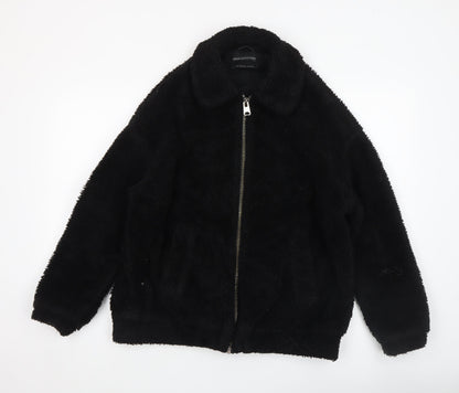 Womens UK Size XS Urban Outfitters Black Bomber Jacket