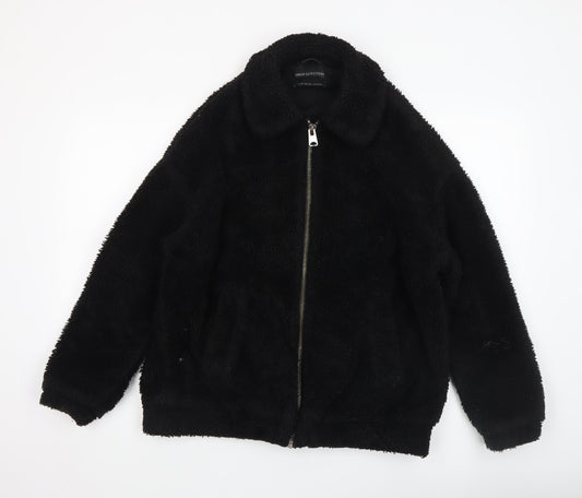 Womens UK Size XS Urban Outfitters Black Bomber Jacket