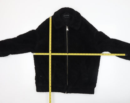Womens UK Size XS Urban Outfitters Black Bomber Jacket