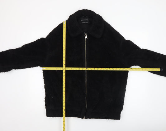 Womens UK Size XS Urban Outfitters Black Bomber Jacket