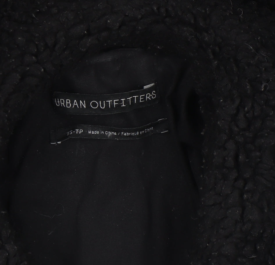 Womens UK Size XS Urban Outfitters Black Bomber Jacket