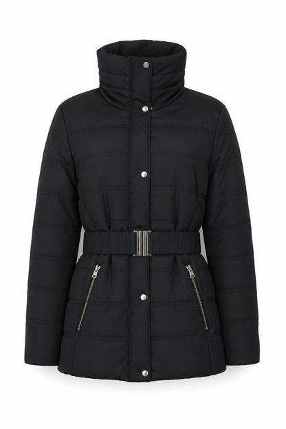 Womens UK Size 12 Dorothy Perkins Black Puffer Jacket