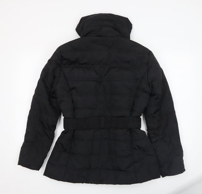 Womens UK Size 12 Dorothy Perkins Black Puffer Jacket