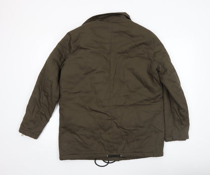 Womens UK Size 10 New Look Green Biker Coat