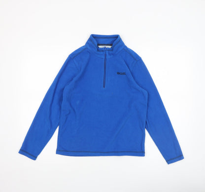 Regatta Boys Blue Fleece 1/4 Zip Pullover Sweatshirt 11-12 Years