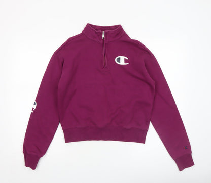Womens UK Size S Champion Purple Pullover Sweatshirt