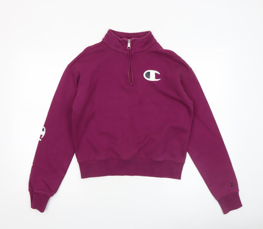 Womens UK Size S Champion Purple Pullover Sweatshirt