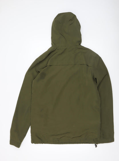 Mens UK Size M 11 degrees Green Anorak Coat