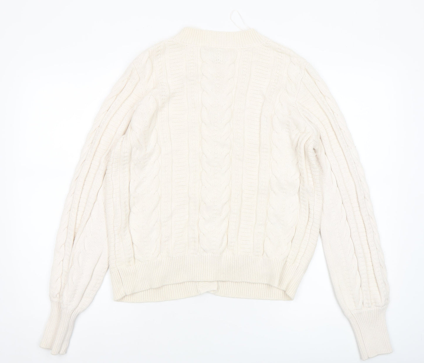 Womens UK Size 14 Gallery Ivory Cardigan Jumper