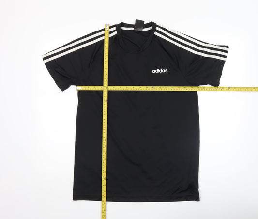 Mens UK Size M adidas Black Gym & Training Running & Jogging Football T-Shirt
