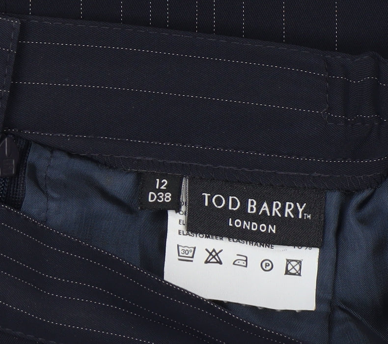 Womens UK Size 12 Tod Barry Straight & Pencil Twill Skirt