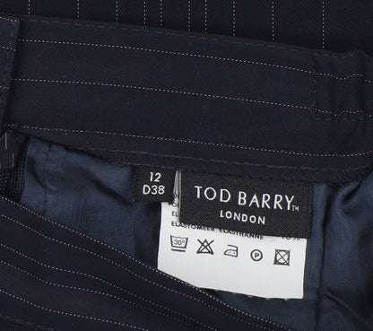 Womens UK Size 12 Tod Barry Straight & Pencil Twill Skirt