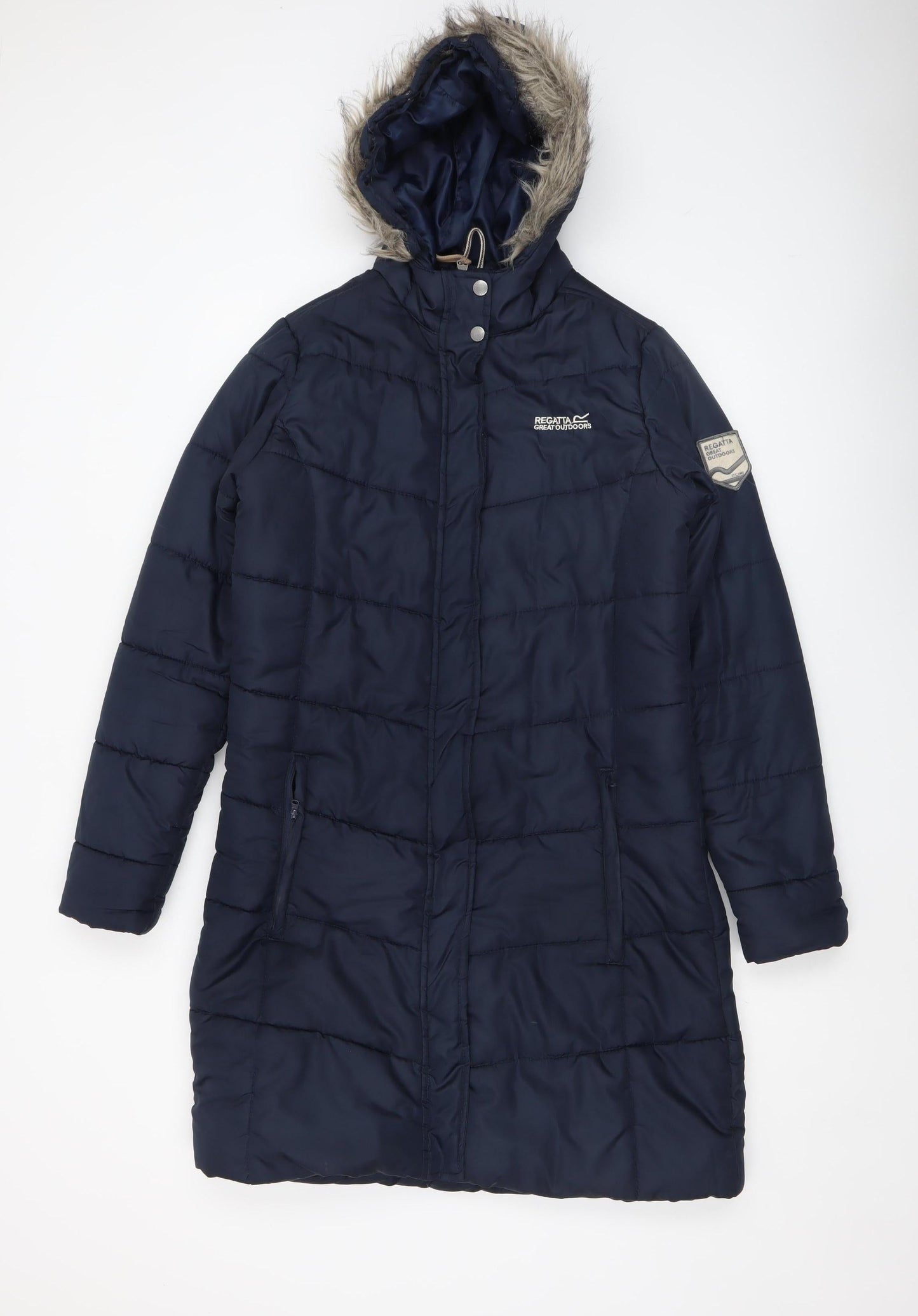 Womens UK Size 12 Regatta Blue Puffer Jacket