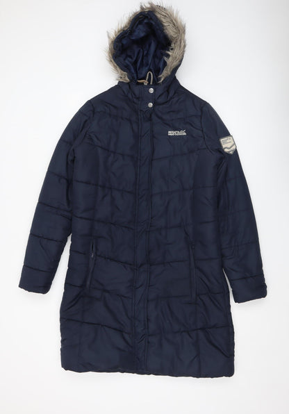 Womens UK Size 12 Regatta Blue Puffer Jacket