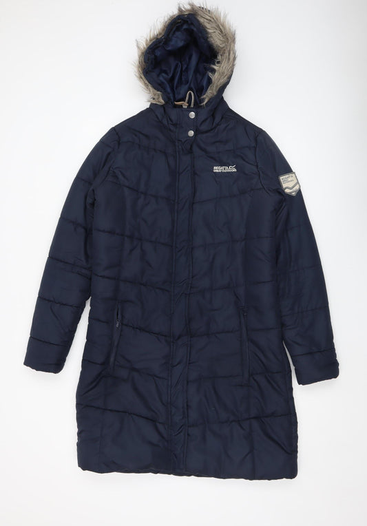 Womens UK Size 12 Regatta Blue Puffer Jacket
