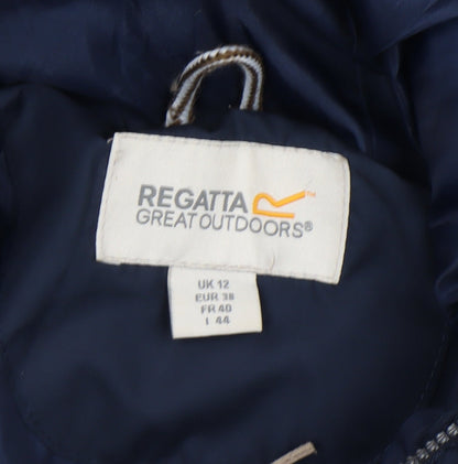 Womens UK Size 12 Regatta Blue Puffer Jacket