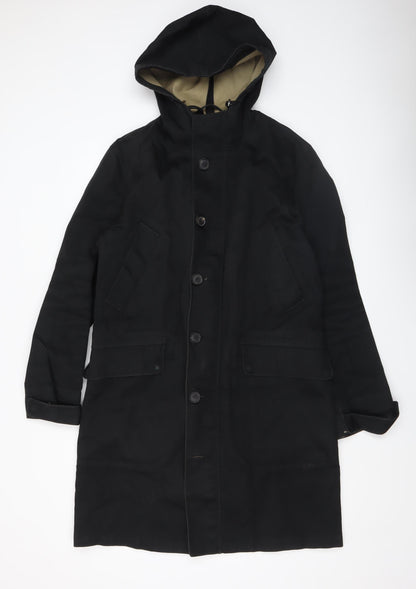 Womens UK Size M Jigsaw Black Parka Coat