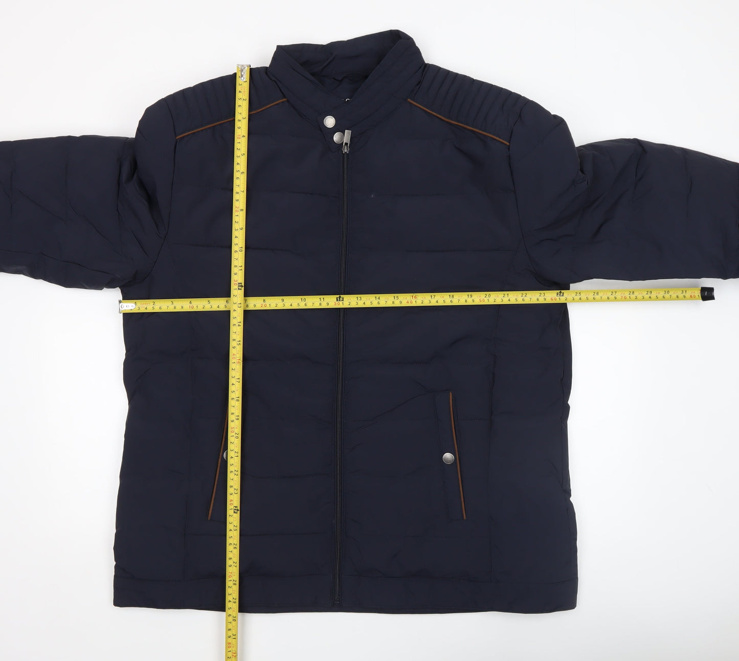 Mens UK Size 3XL Armand Thiery Blue Puffer Jacket