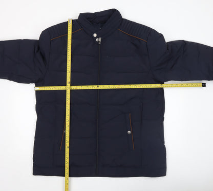Mens UK Size 3XL Armand Thiery Blue Puffer Jacket