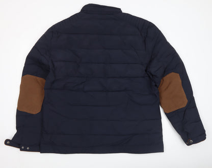 Mens UK Size 3XL Armand Thiery Blue Puffer Jacket