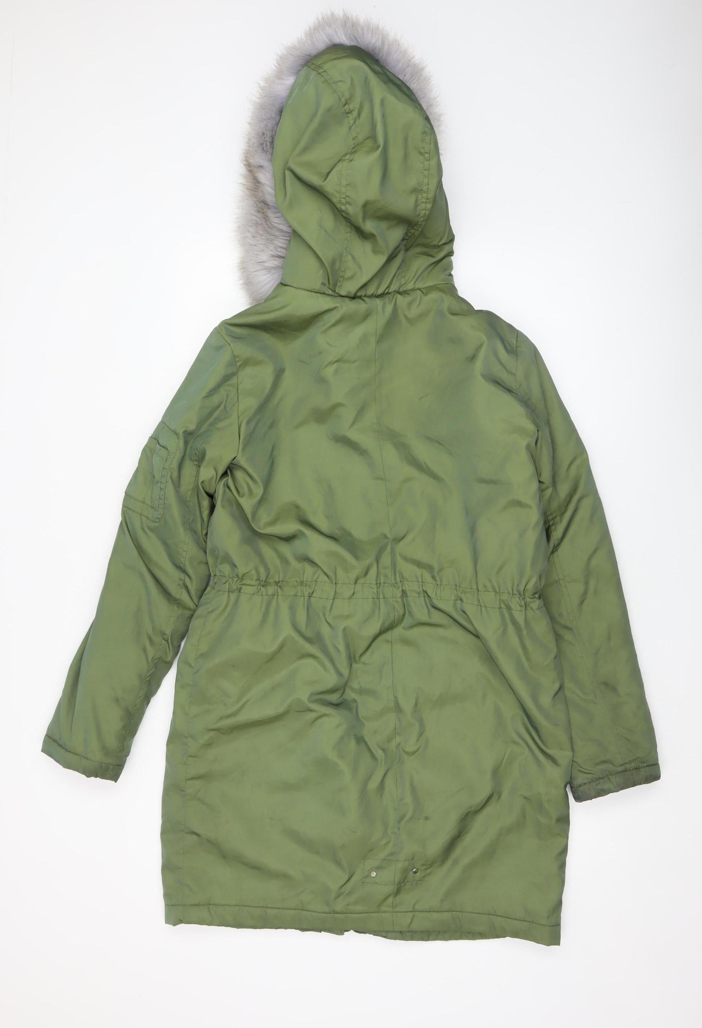 Womens UK Size 10 Dorothy Perkins Green Parka Coat