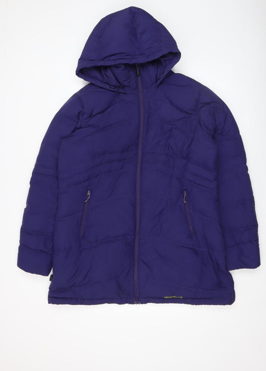 Womens UK Size XL Merrell Purple Puffer Jacket