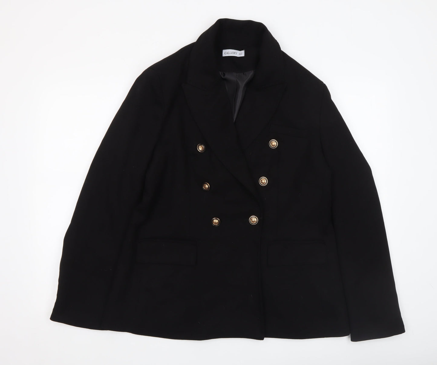 Womens UK Size 16 Gallery Regular Black Blazer